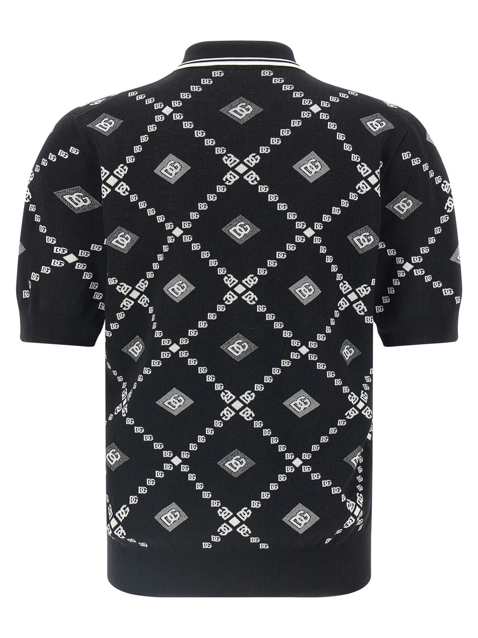 DOLCE &amp; GABBANA - DOLCE &amp; GABBANA - Knitted polo shirt - Men’s Tops