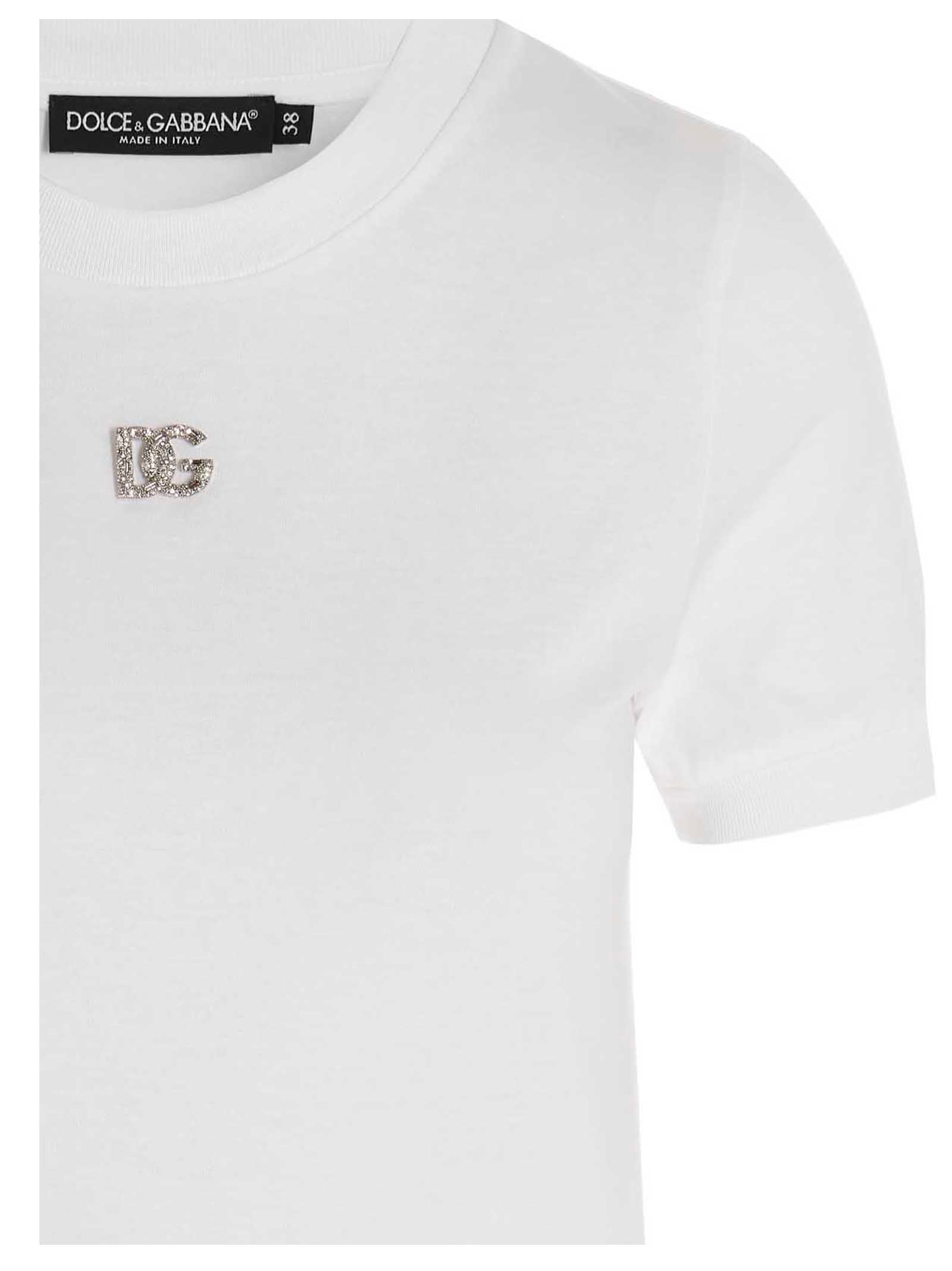 DOLCE &amp; GABBANA - DOLCE &amp; GABBANA - Logo t-shirt - Women’s Tops
