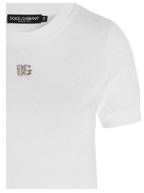 DOLCE &amp; GABBANA - DOLCE &amp; GABBANA - Logo t-shirt - Women’s Tops