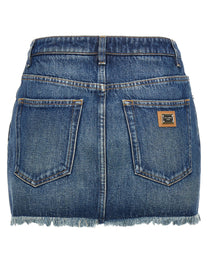 DOLCE &amp; GABBANA - DOLCE &amp; GABBANA - Denim mini skirt - Women’s Clothing