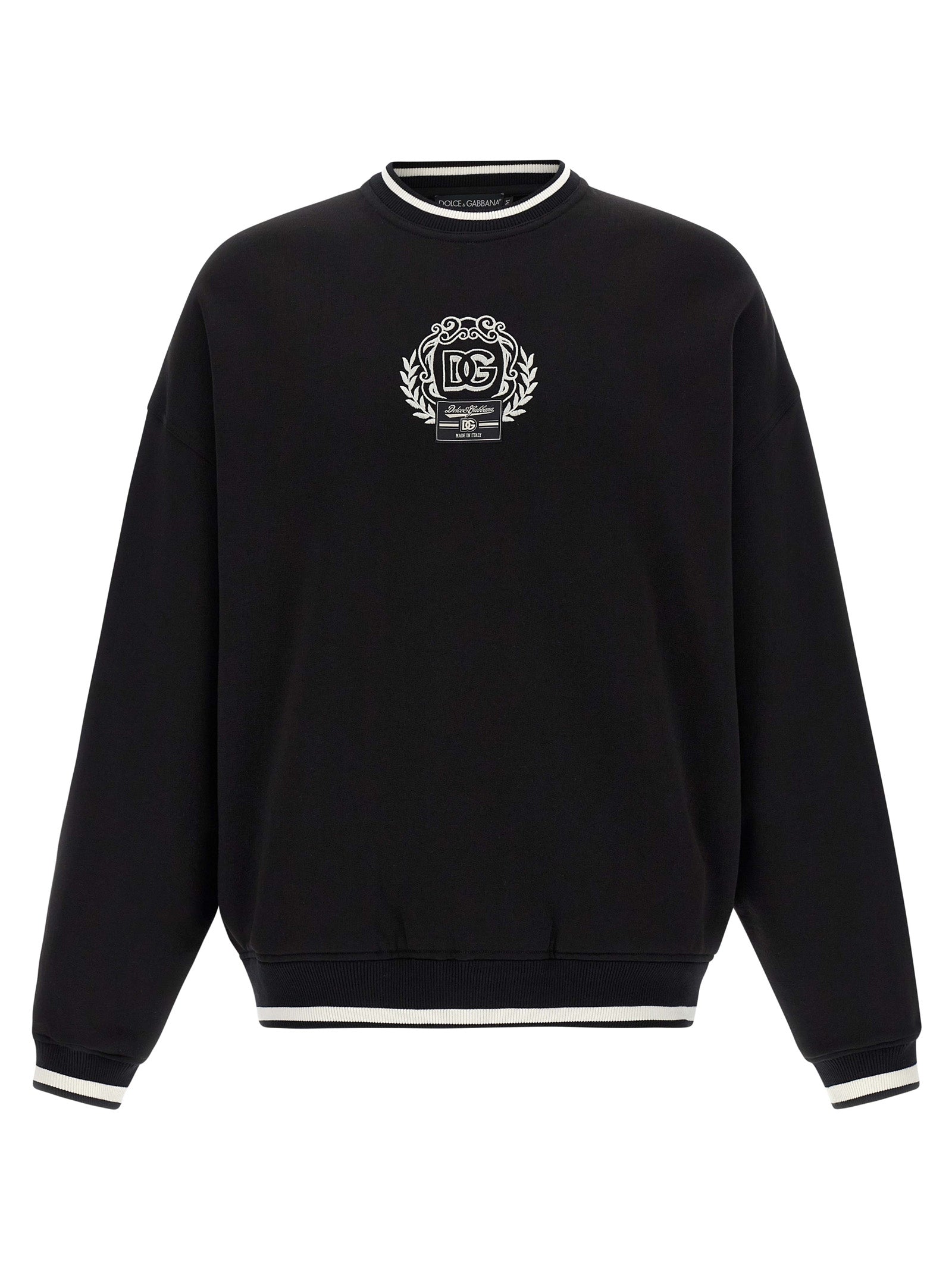DOLCE &amp; GABBANA - DOLCE &amp; GABBANA - Logo embroidery sweatshirt - Men’s Sweatshirts