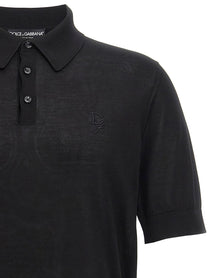 DOLCE &amp; GABBANA - DOLCE &amp; GABBANA - Knitted polo shirt - Men’s Tops