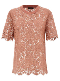 DOLCE &amp; GABBANA - DOLCE &amp; GABBANA - Lace T-shirt - Women’s Tops