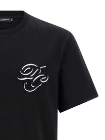 DOLCE &amp; GABBANA - DOLCE &amp; GABBANA - Double embroidery t-shirt - Men’s Tops