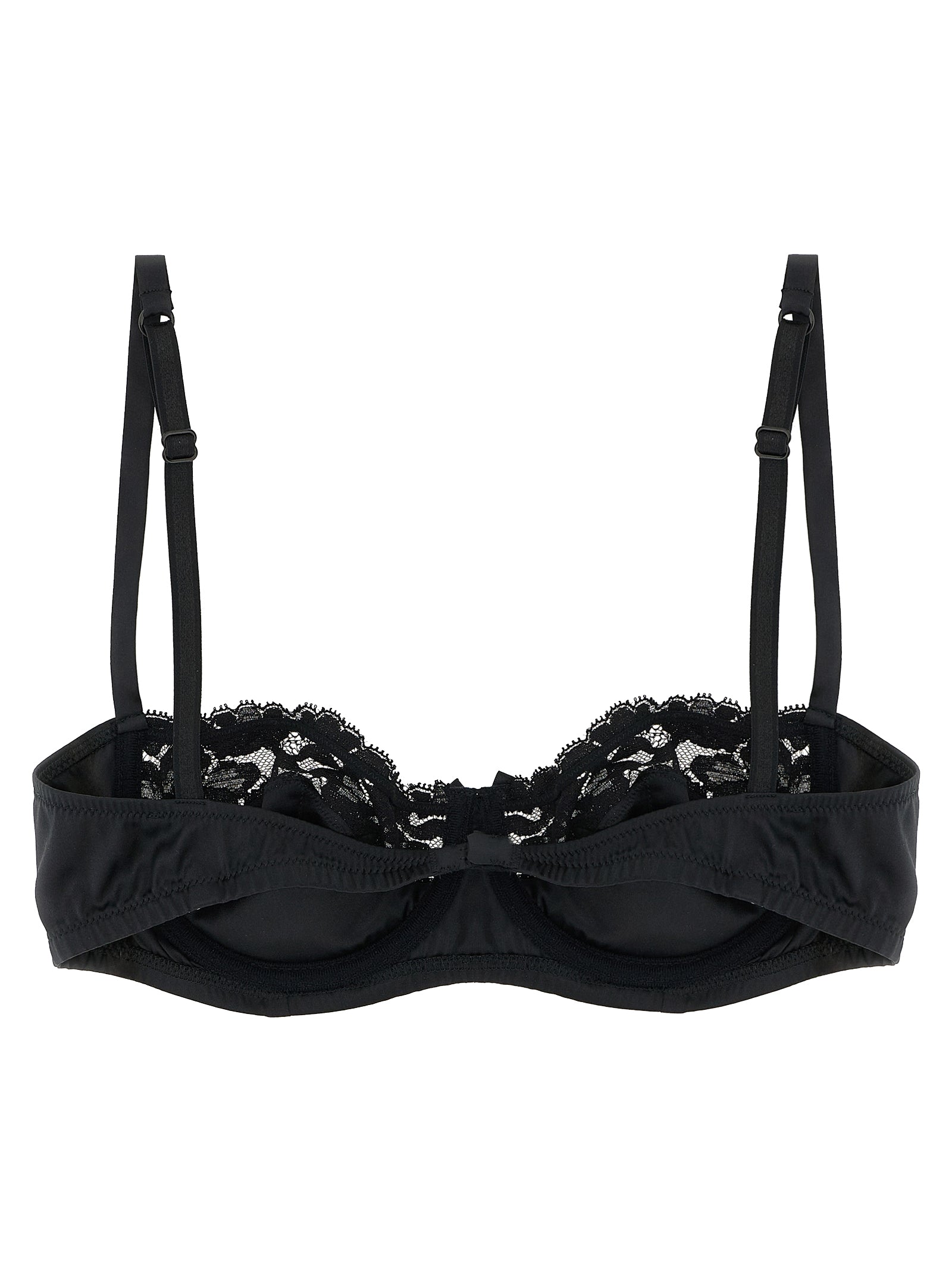 DOLCE &amp; GABBANA - DOLCE &amp; GABBANA - Bra in silk and lace - Women’s Clothing