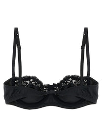 DOLCE &amp; GABBANA - DOLCE &amp; GABBANA - Bra in silk and lace - Women’s Clothing