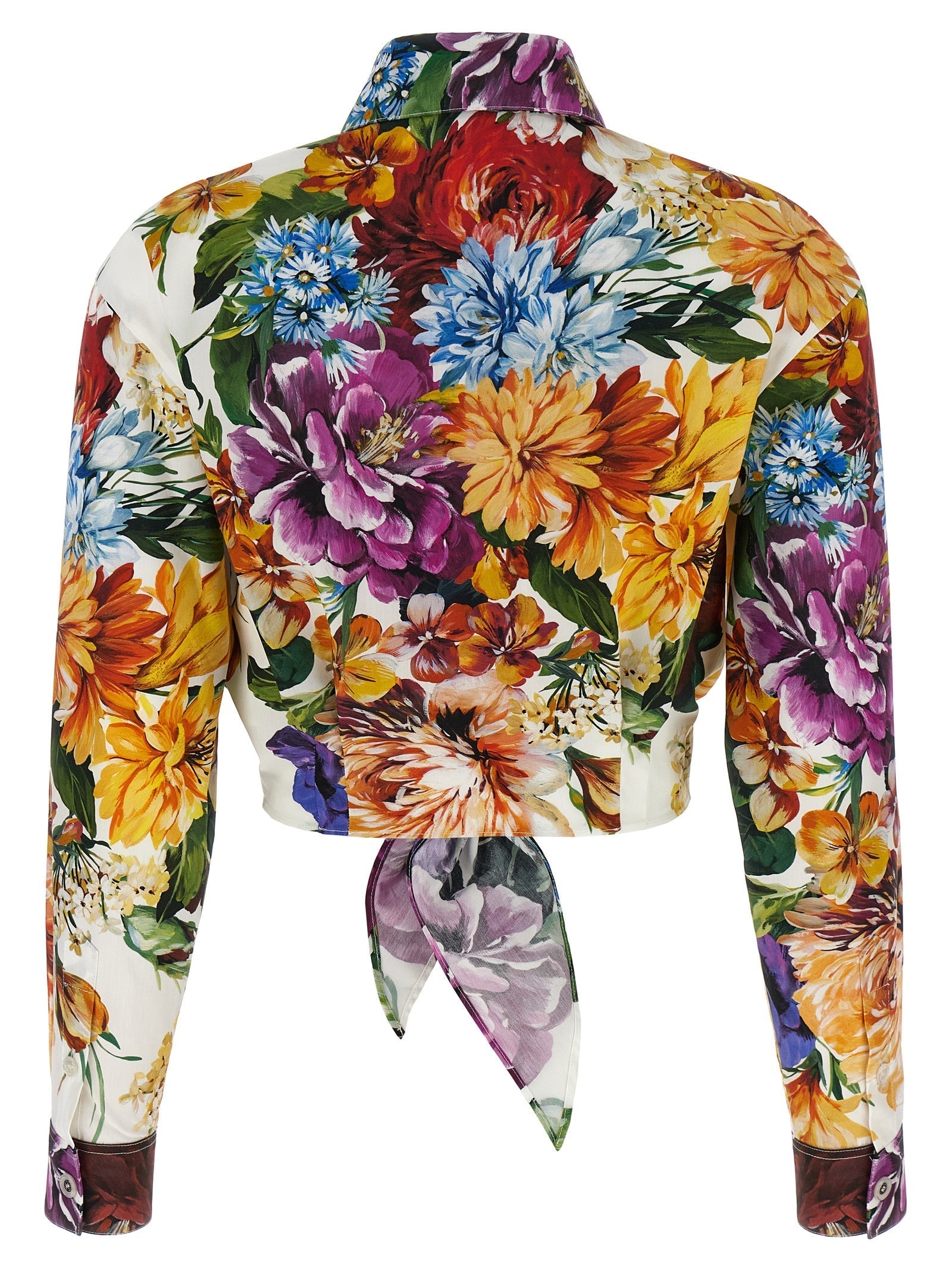 DOLCE &amp; GABBANA - DOLCE &amp; GABBANA - Floral crop shirt - Women’s Top