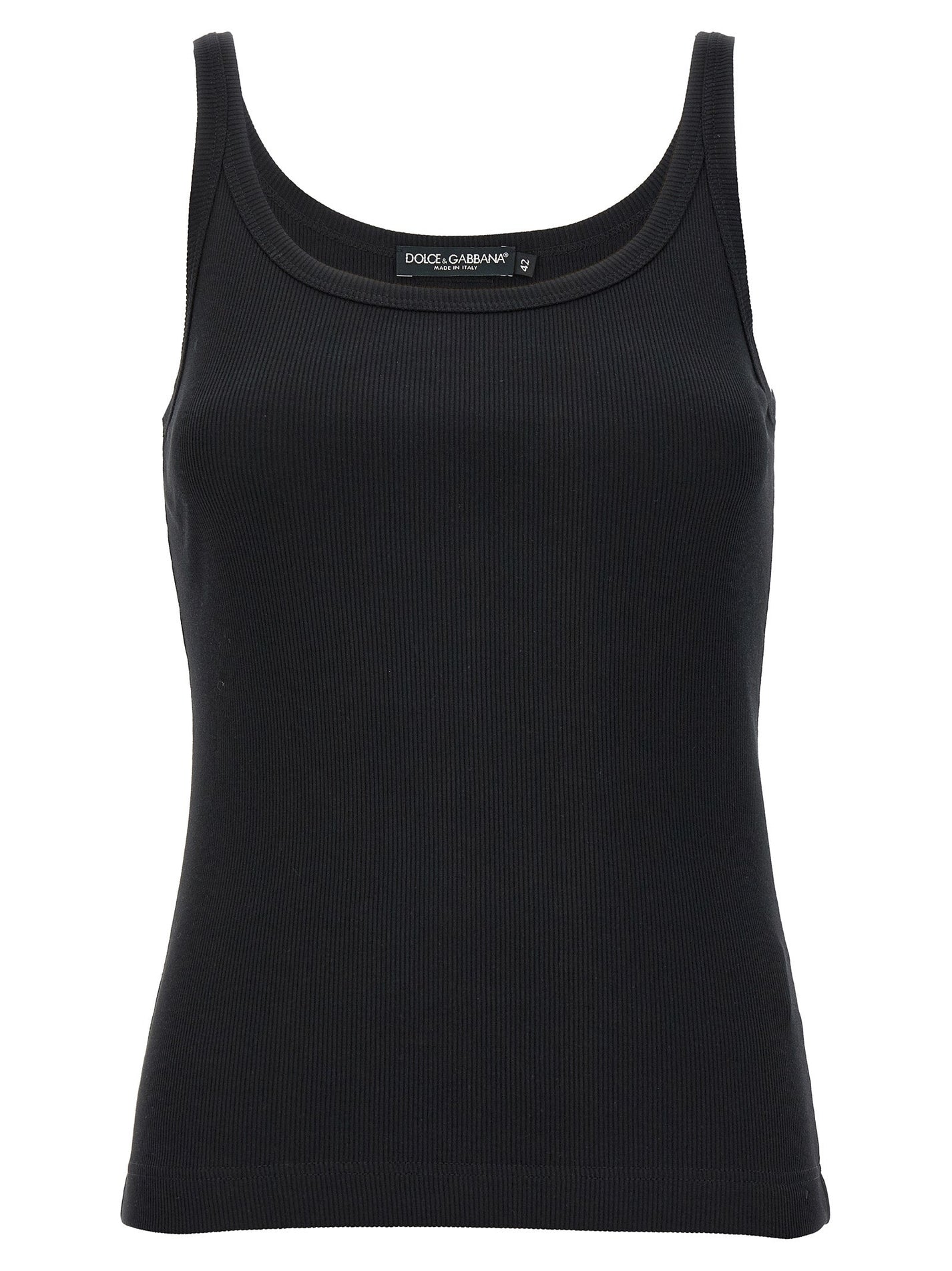DOLCE &amp; GABBANA - DOLCE &amp; GABBANA - Ribbed tank top - Women’s Tops
