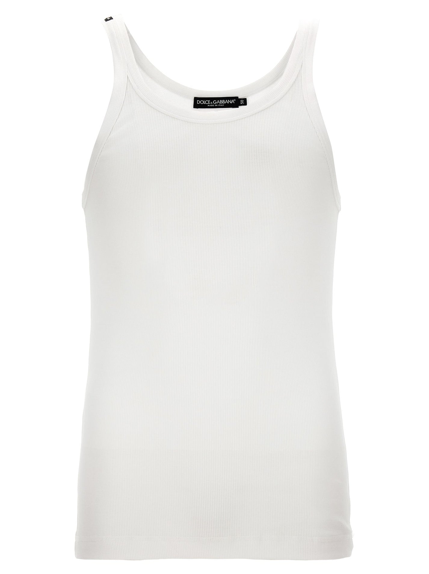 DOLCE &amp; GABBANA - DOLCE &amp; GABBANA - Ribbed tank top - Men’s Tops