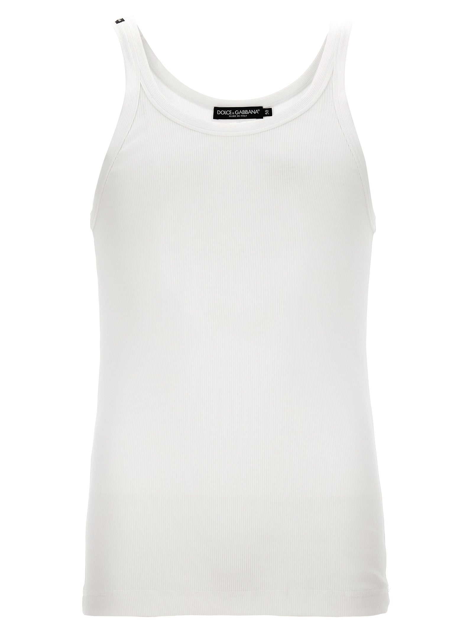 DOLCE &amp; GABBANA - DOLCE &amp; GABBANA - Ribbed tank top - Men’s Tops