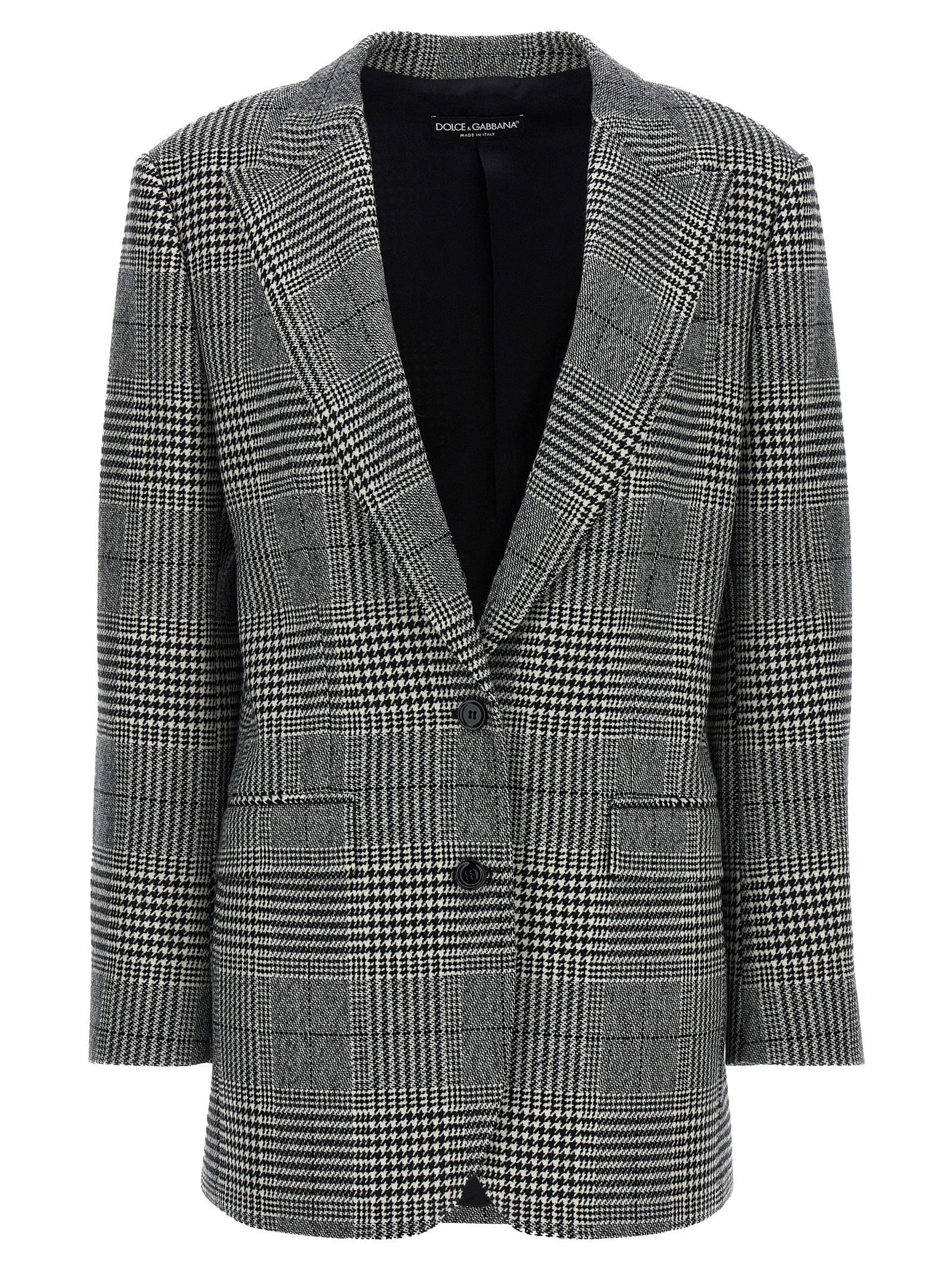 DOLCE &amp; GABBANA - DOLCE &amp; GABBANA - ’Pied de Poule’ blazer - Women’s Clothing