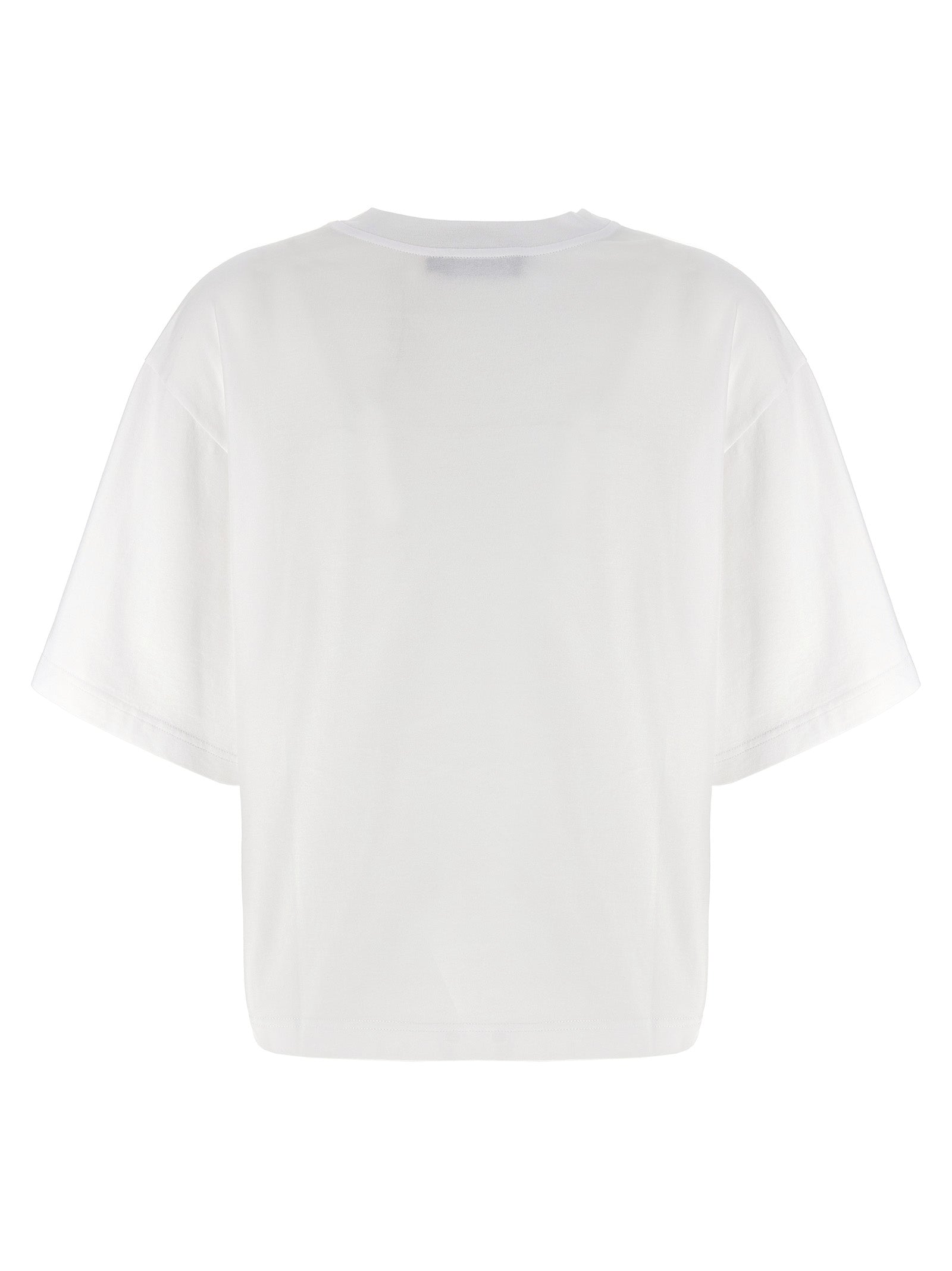 DOLCE &amp; GABBANA - DOLCE &amp; GABBANA - Floral logo t-shirt - Women’s Tops