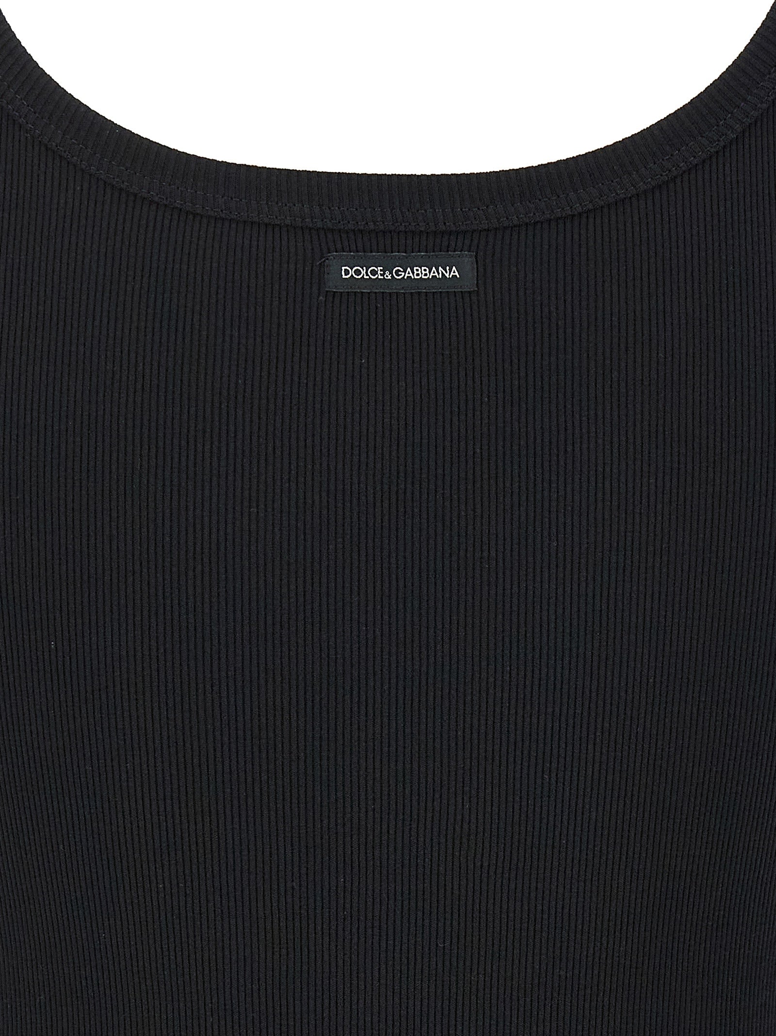 DOLCE &amp; GABBANA - DOLCE &amp; GABBANA - Ribbed tank top - Women’s Tops