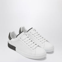 Dolce &amp; Gabbana - Dolce &amp; Gabbana Dolce&amp;Gabbana Portofino white/black leather sneaker - Sneakers