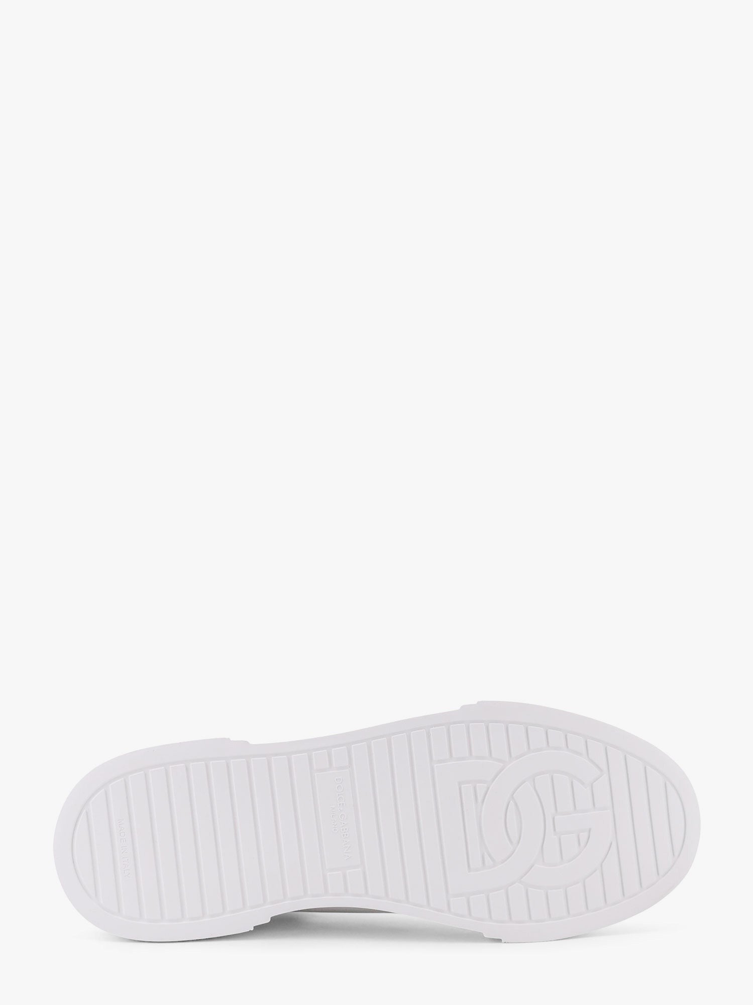Dolce &amp; Gabbana - Dolce &amp; Gabbana Leather Sneakers With Lateral Logo Patch - Men’s Shoes