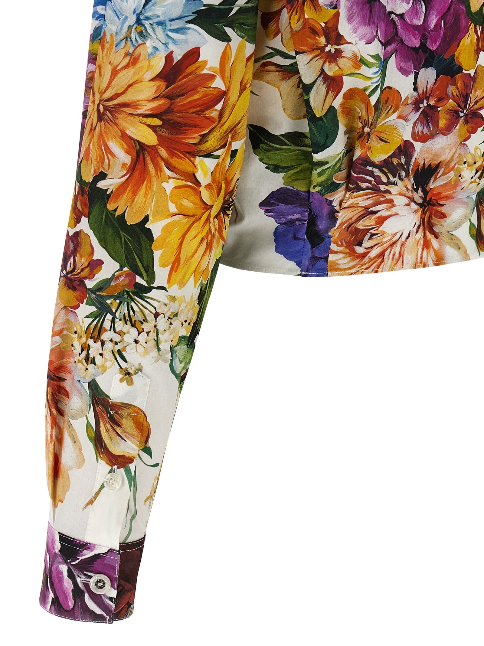 DOLCE &amp; GABBANA - DOLCE &amp; GABBANA - Floral crop shirt - Women’s Top