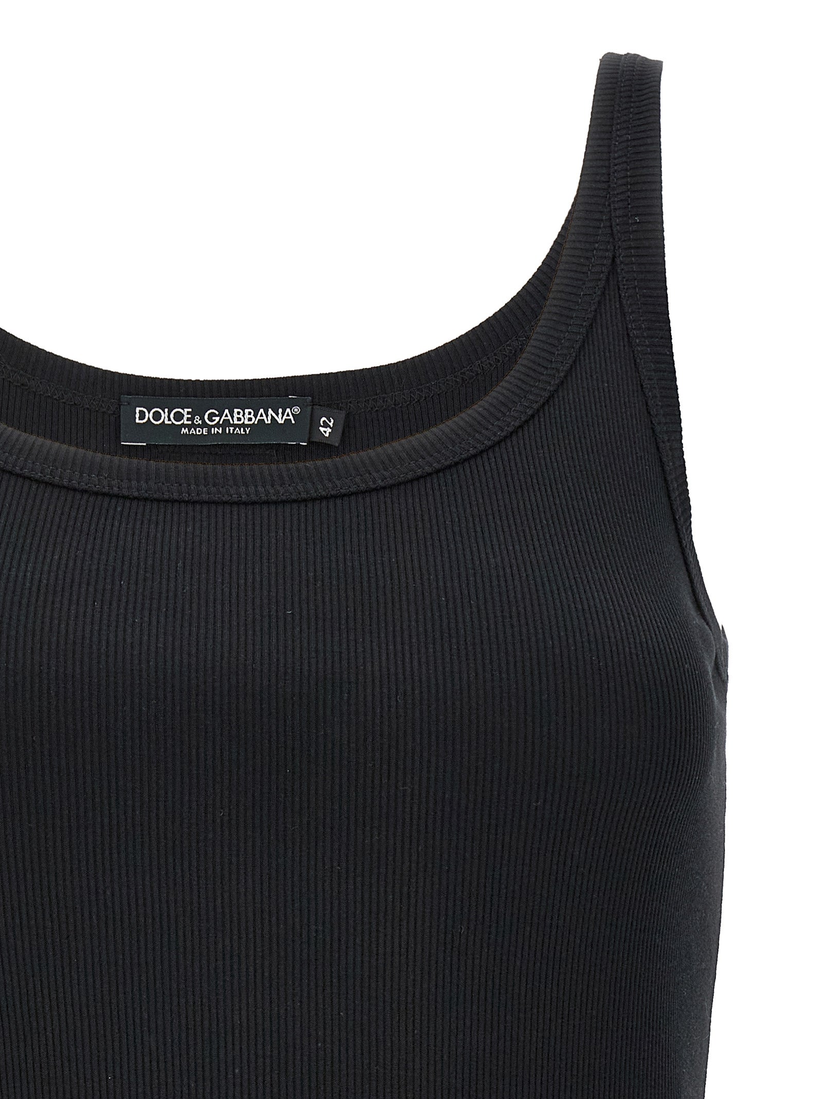 DOLCE &amp; GABBANA - DOLCE &amp; GABBANA - Ribbed tank top - Women’s Tops