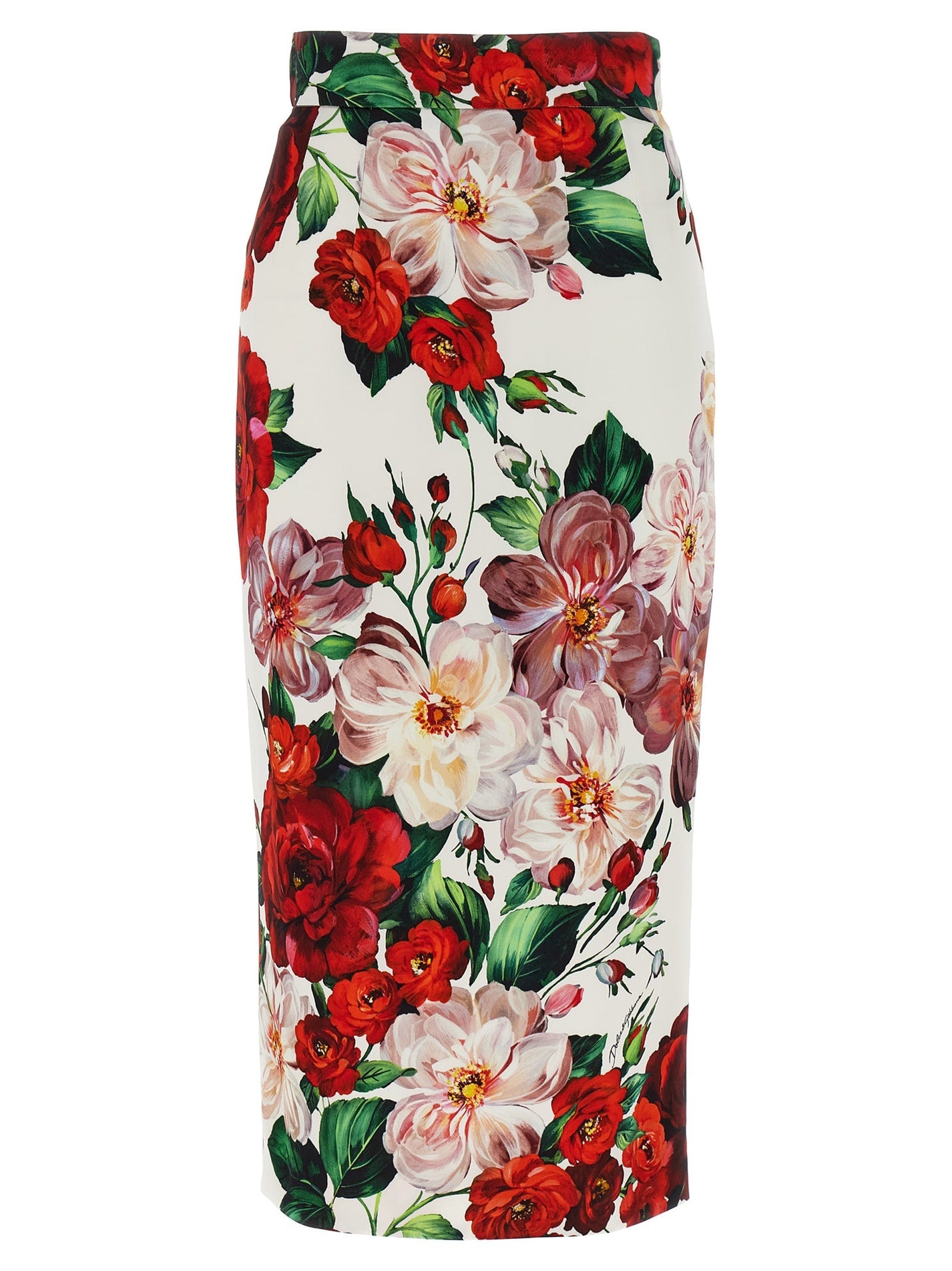 DOLCE &amp; GABBANA - DOLCE &amp; GABBANA - Floral longuette skirt - Women’s Clothing