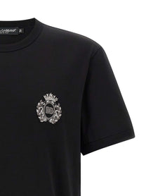 DOLCE &amp; GABBANA - DOLCE &amp; GABBANA - Heraldic patch t-shirt - Men’s Tops