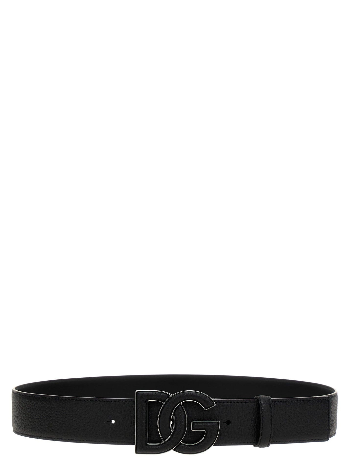 DOLCE &amp; GABBANA - DOLCE &amp; GABBANA - Logo leather belt - Men’s Accessories