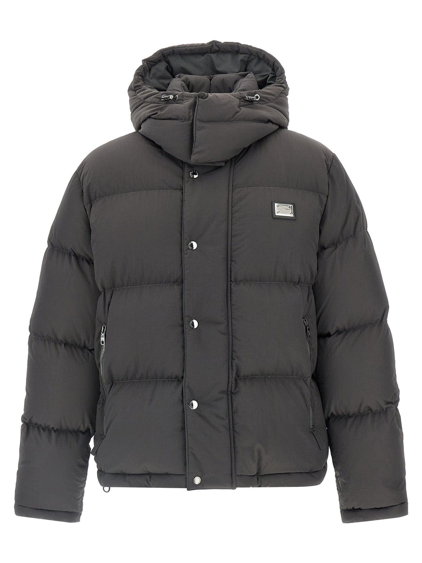 DOLCE &amp; GABBANA - DOLCE &amp; GABBANA - Logo patch down jacket - Men’s Outerwear
