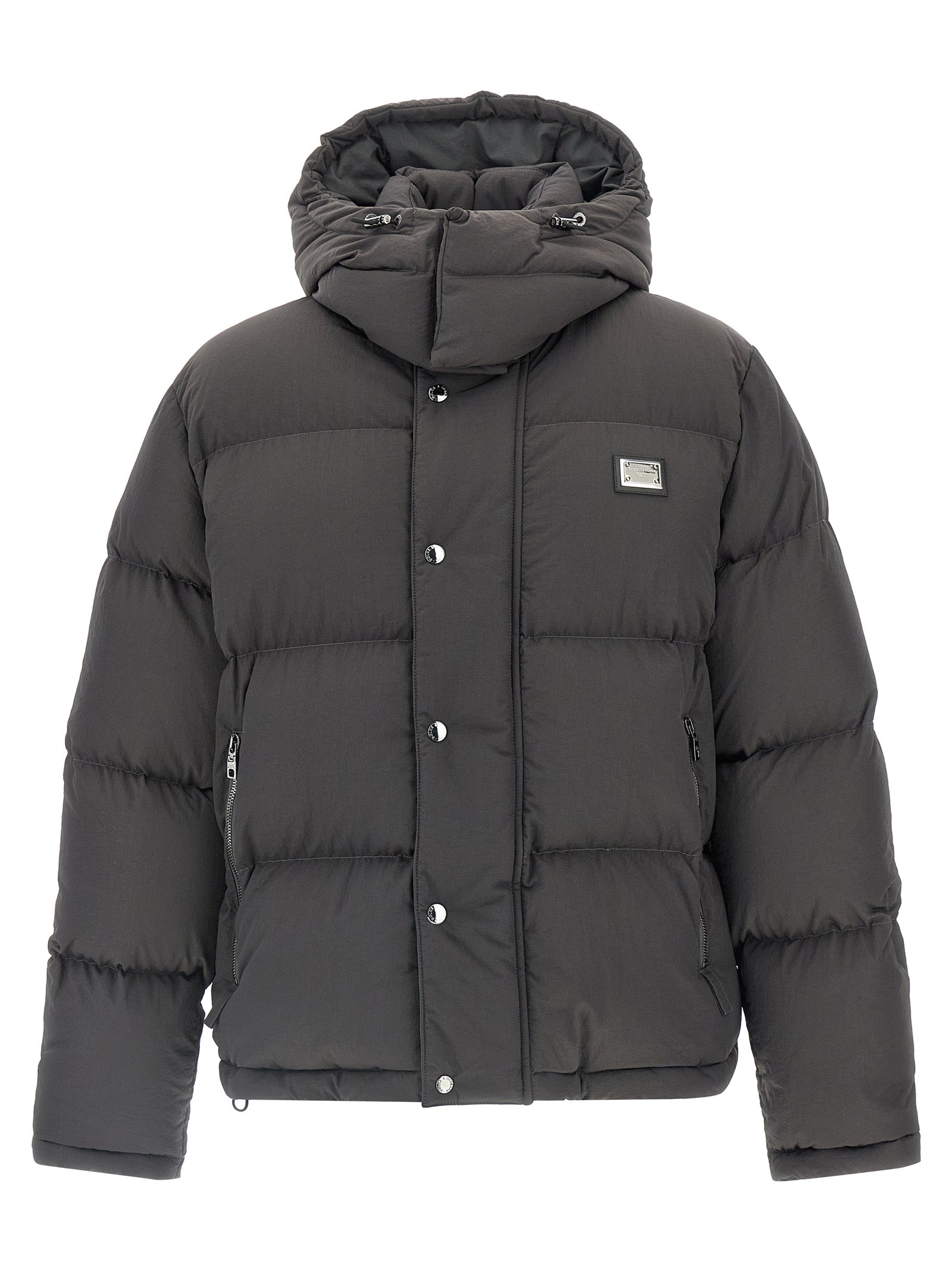 DOLCE &amp; GABBANA - DOLCE &amp; GABBANA - Logo patch down jacket - Men’s Outerwear
