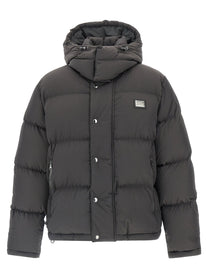 DOLCE &amp; GABBANA - DOLCE &amp; GABBANA - Logo patch down jacket - Men’s Outerwear