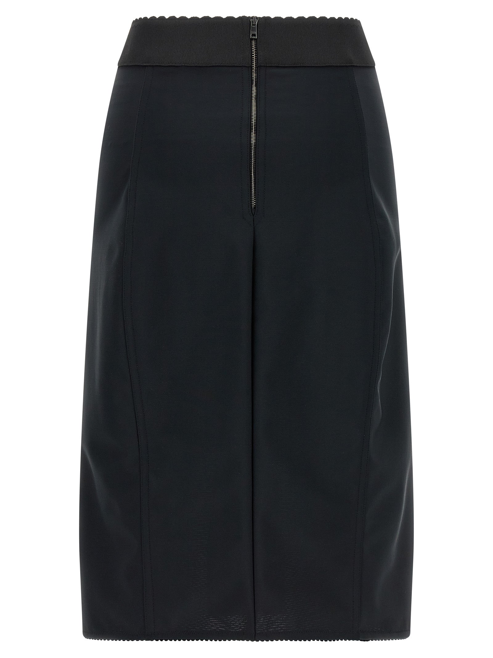 DOLCE &amp; GABBANA - DOLCE &amp; GABBANA - Lace insert skirt - Women’s Bottoms