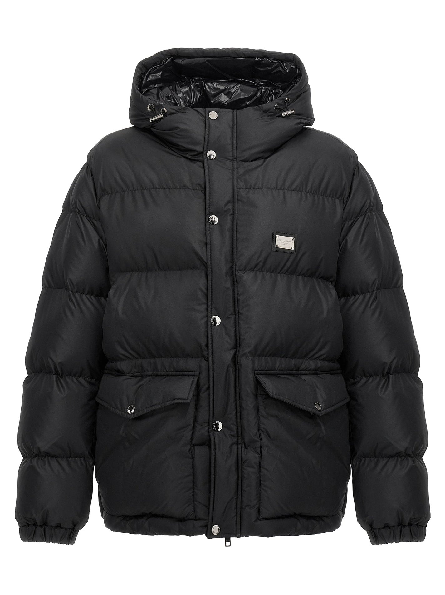 DOLCE &amp; GABBANA - DOLCE &amp; GABBANA - Logo plate down jacket - Men’s Outerwear