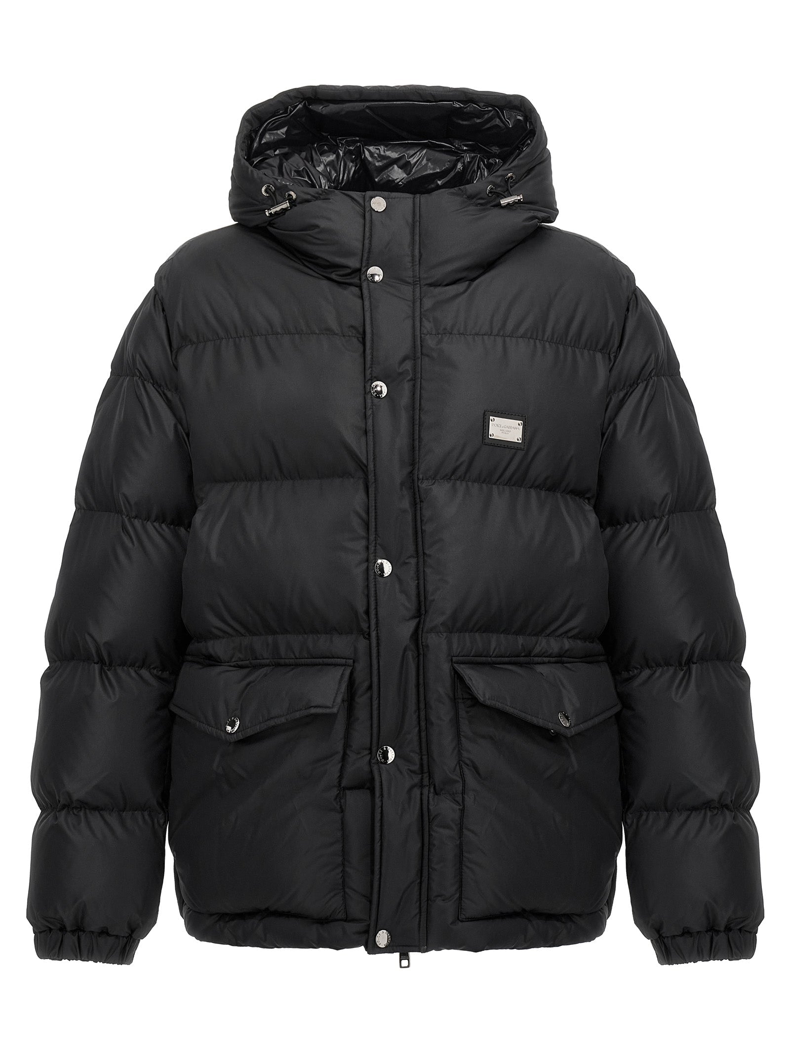 DOLCE &amp; GABBANA - DOLCE &amp; GABBANA - Logo plate down jacket - Men’s Outerwear