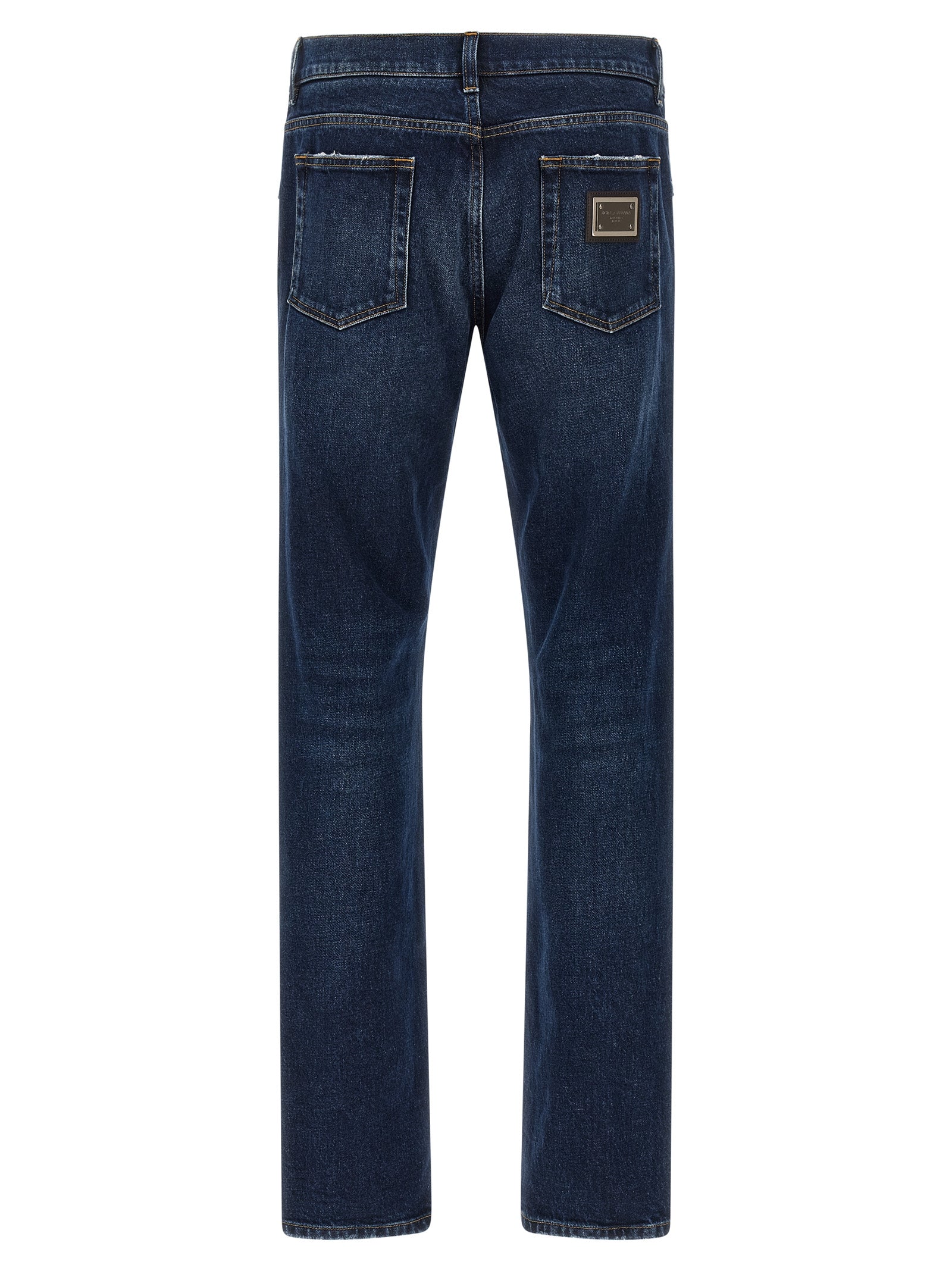 DOLCE &amp; GABBANA - DOLCE &amp; GABBANA - Logo plaque jeans - Men’s Bottoms