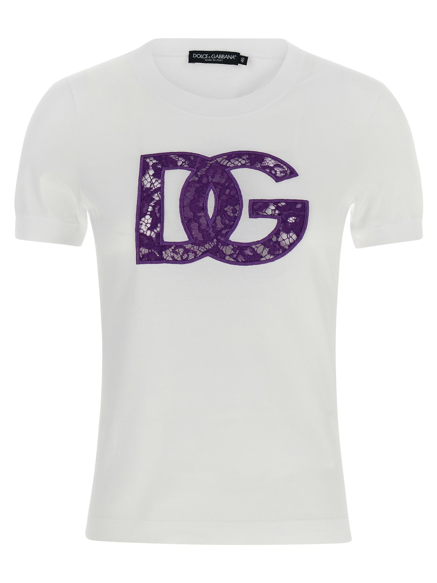 DOLCE &amp; GABBANA - DOLCE &amp; GABBANA - Lace T-shirt - Women’s Tops