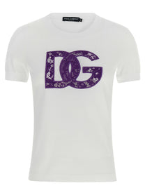 DOLCE &amp; GABBANA - DOLCE &amp; GABBANA - Lace T-shirt - Women’s Tops