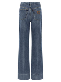 DOLCE &amp; GABBANA - DOLCE &amp; GABBANA - Logo tag jeans - Women’s Bottoms