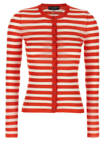 DOLCE &amp; GABBANA - DOLCE &amp; GABBANA - Striped viscose cardigan - Women’s Knitwear
