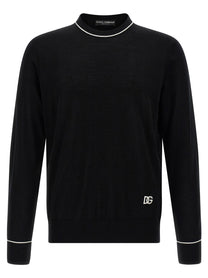 DOLCE &amp; GABBANA - DOLCE &amp; GABBANA - Embroidery sweater - Men’s Knitwear