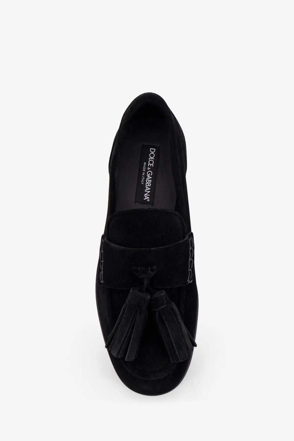 Dolce &amp; Gabbana Men's Ariosto Suede Loafers Black, view 5