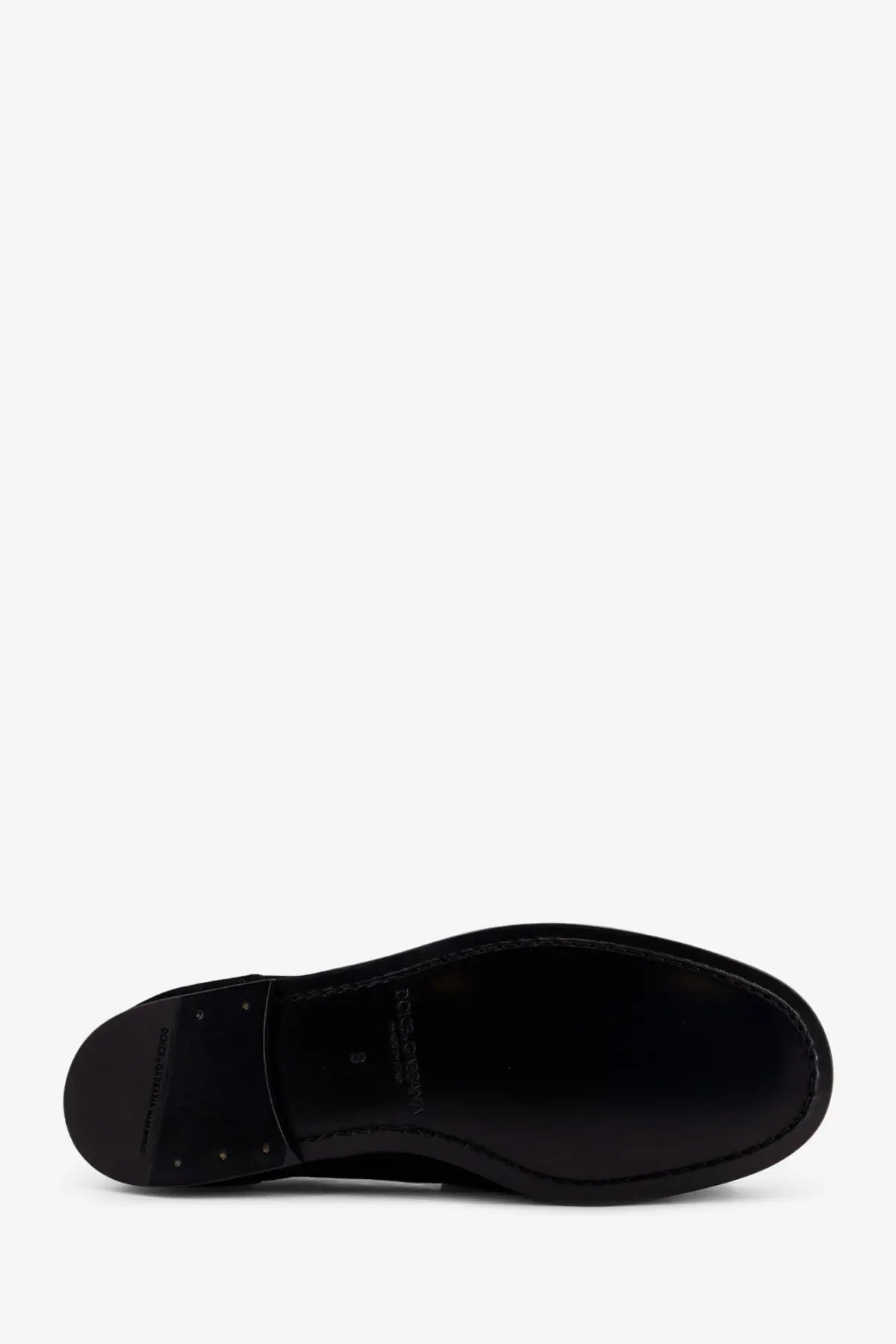 Dolce &amp; Gabbana Men's Ariosto Suede Loafers Black, view 4