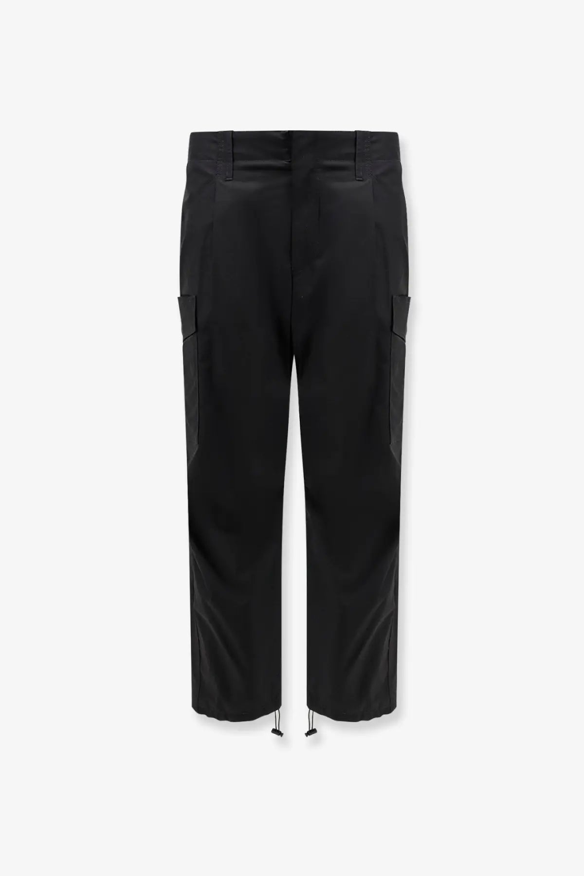 Dolce &amp; gabbana men’s black cargo stretch cotton trousers with sleek modern design and subtle sheen