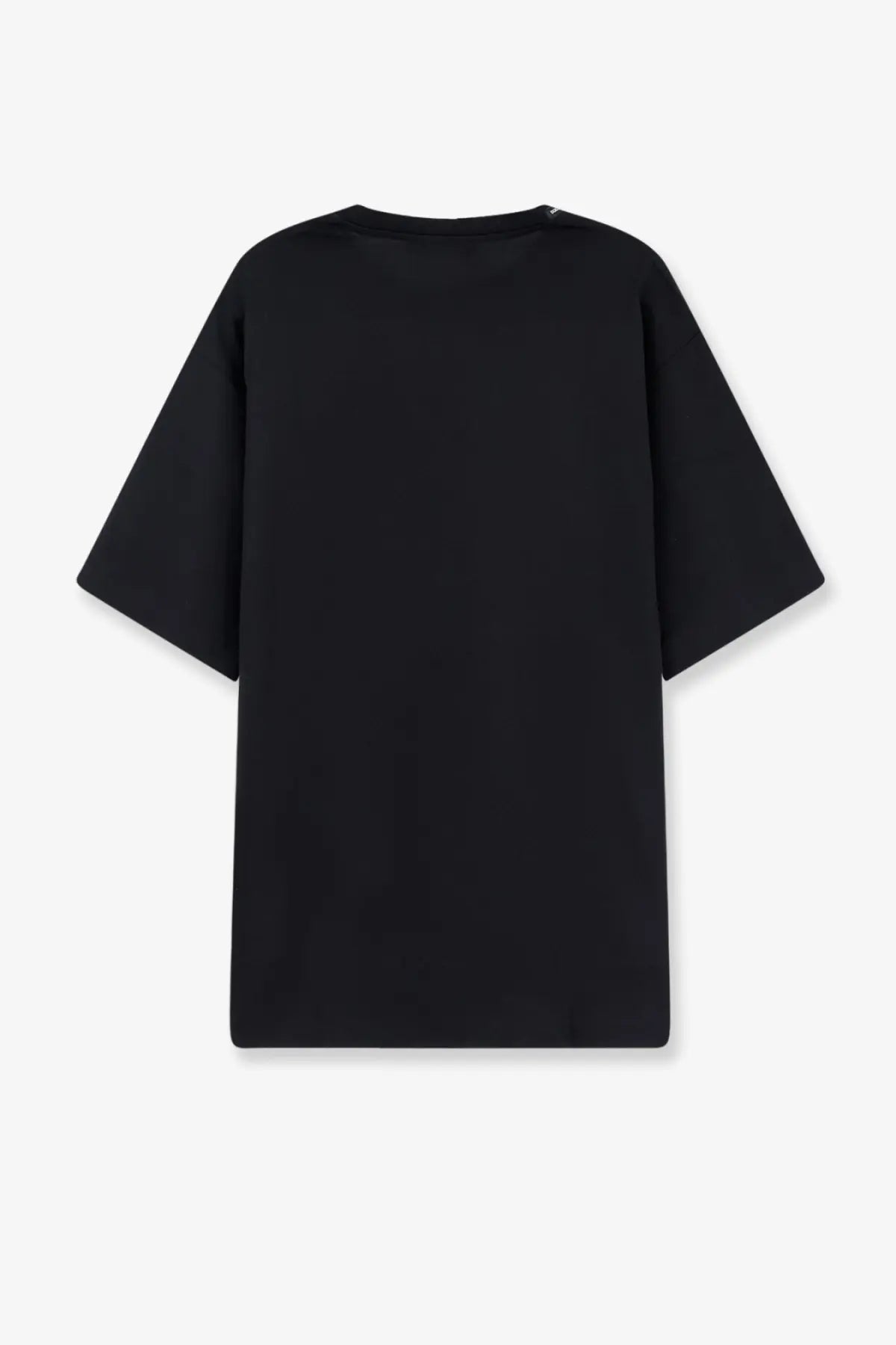 Dolce &amp; Gabbana men’s black cotton oversized t-shirt with short sleeves and relaxed fit