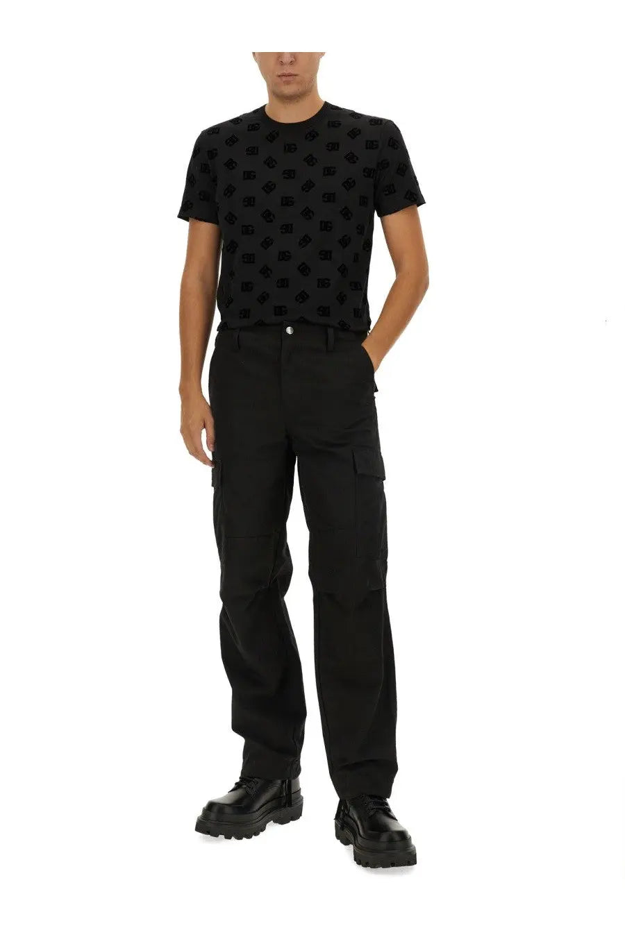 Dolce &amp; Gabbana Men's Cotton Shirt Black, view 2
