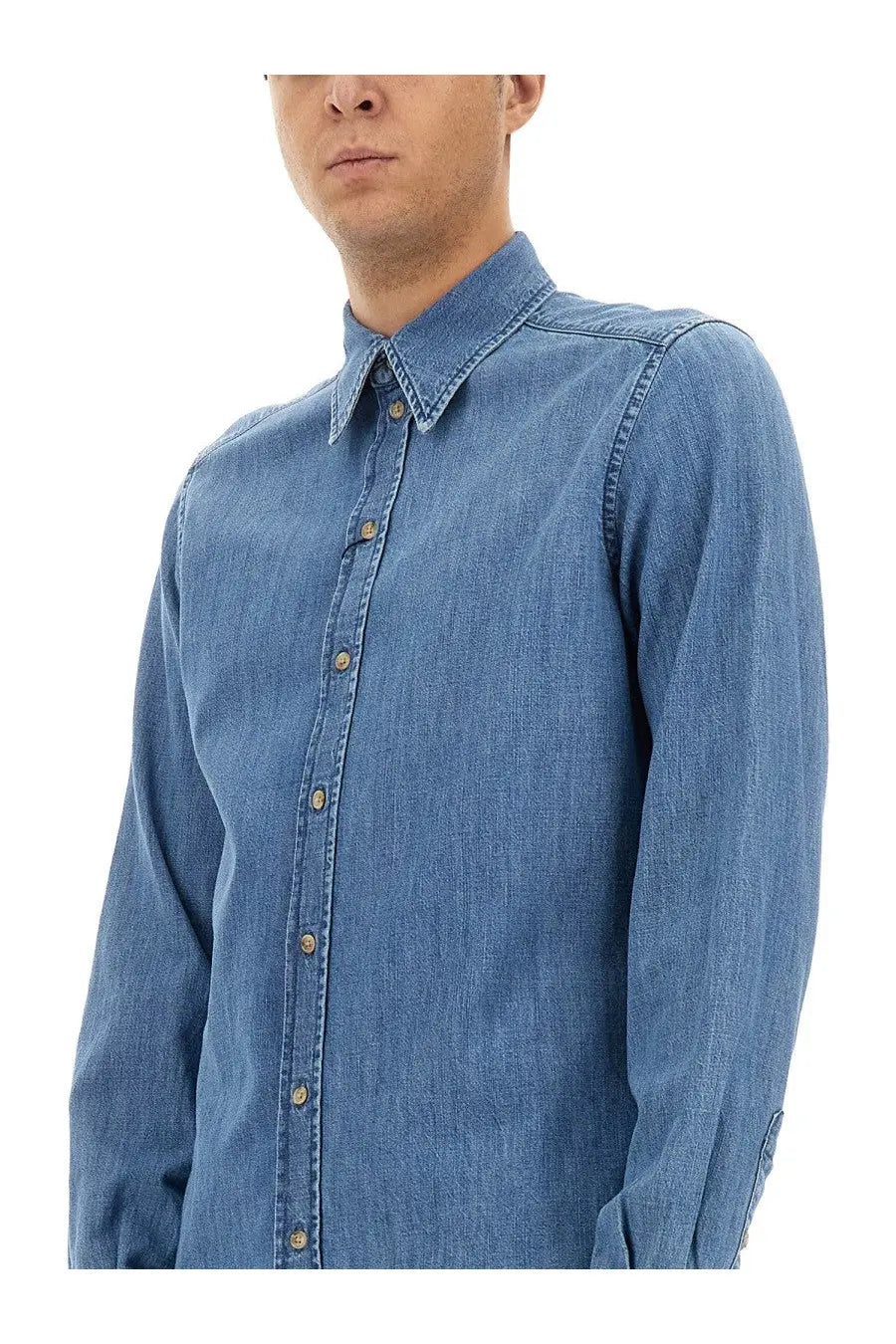 Dolce &amp; Gabbana Men's Cotton Shirt Blue, view 4