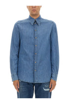 Dolce &amp; Gabbana Men's Cotton Shirt Blue