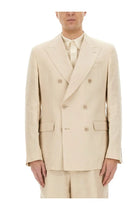 Dolce &amp; Gabbana Men's Double Breasted Jacket Beige