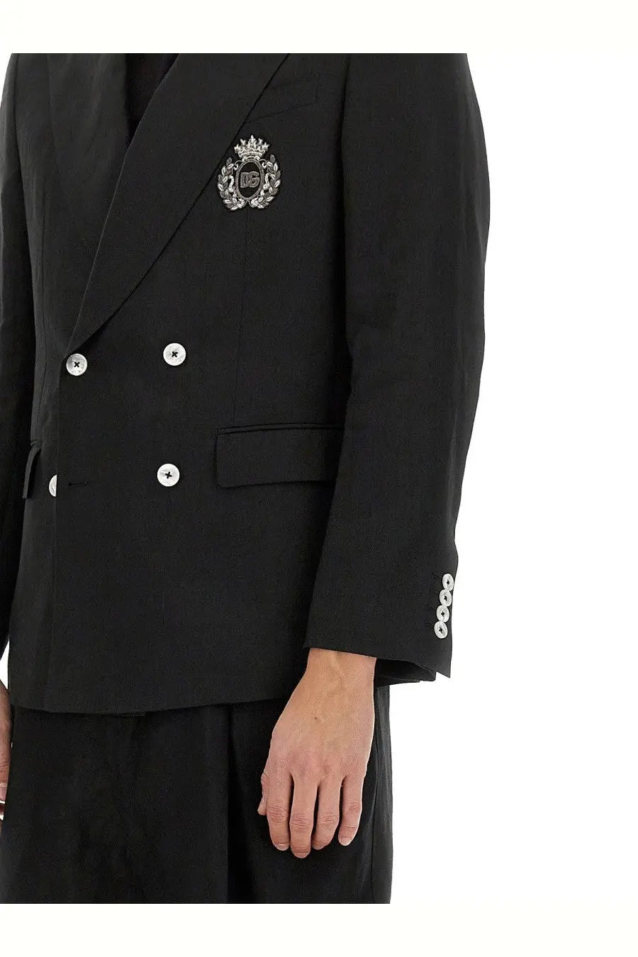 Dolce &amp; Gabbana Men's Double Breasted Jacket Black, view 4