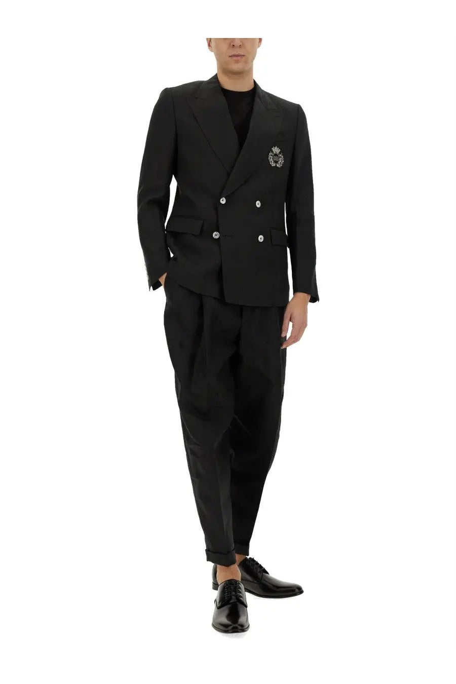 Dolce &amp; Gabbana Men's Double Breasted Jacket Black, view 2