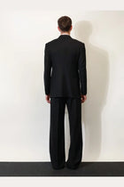 Dolce &amp; Gabbana Men's Double Breasted Virgin Wool Blazer Black, view 3
