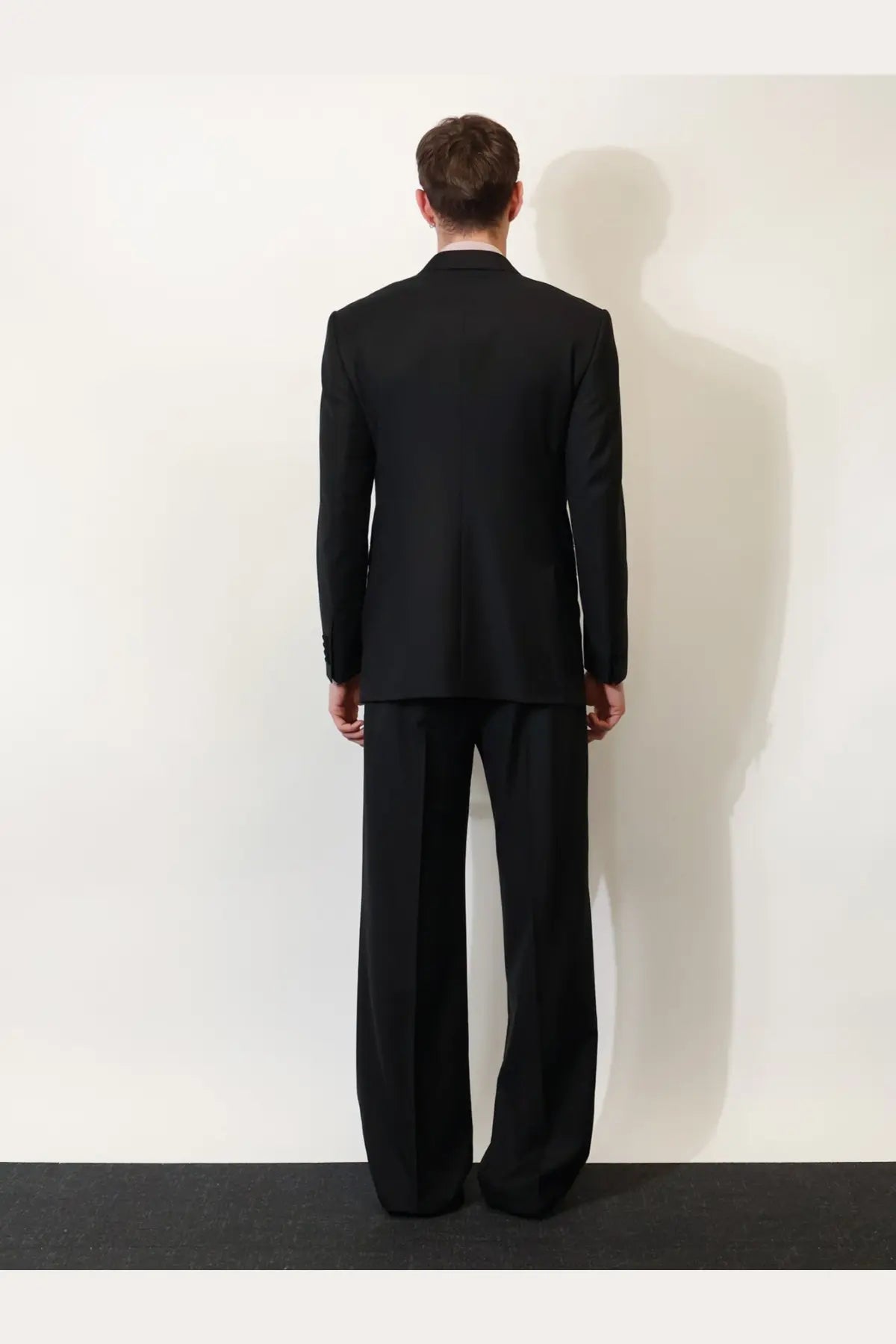 Dolce &amp; Gabbana Men's Double Breasted Virgin Wool Blazer Black, view 3
