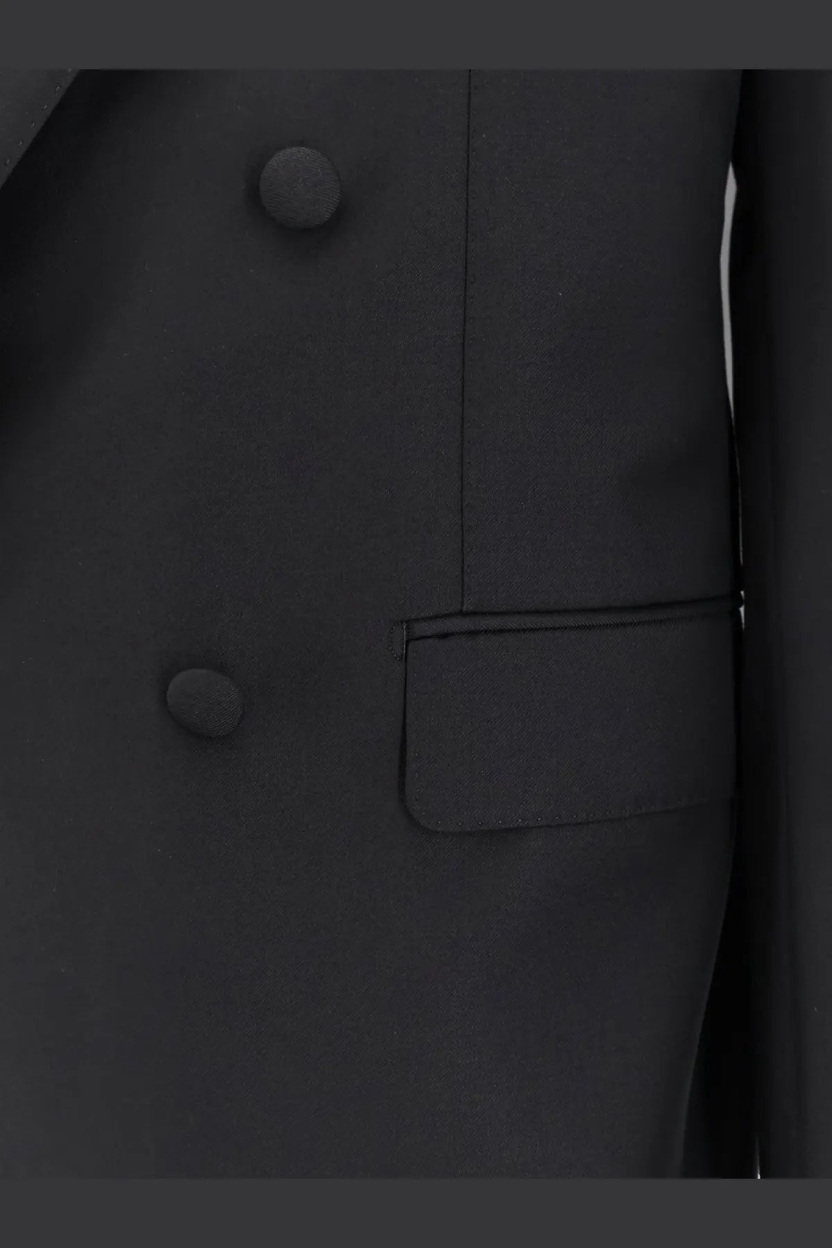 Dolce &amp; Gabbana Men's Double Breasted Virgin Wool Blazer Black, view 5