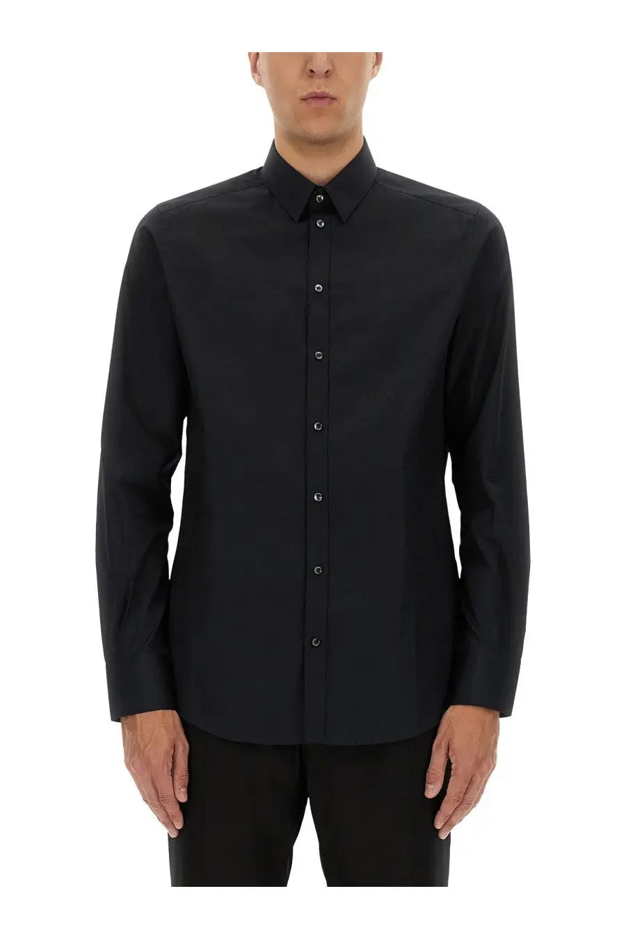 Dolce &amp; Gabbana Men's Gold Fit Cotton Shirt Black